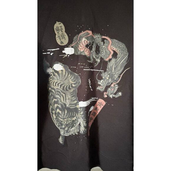 Uniqlo Ukiyo-e UT Museum Of Fine Arts Boston Collab Sweatshirt Black Size Large - Picture 3 of 5